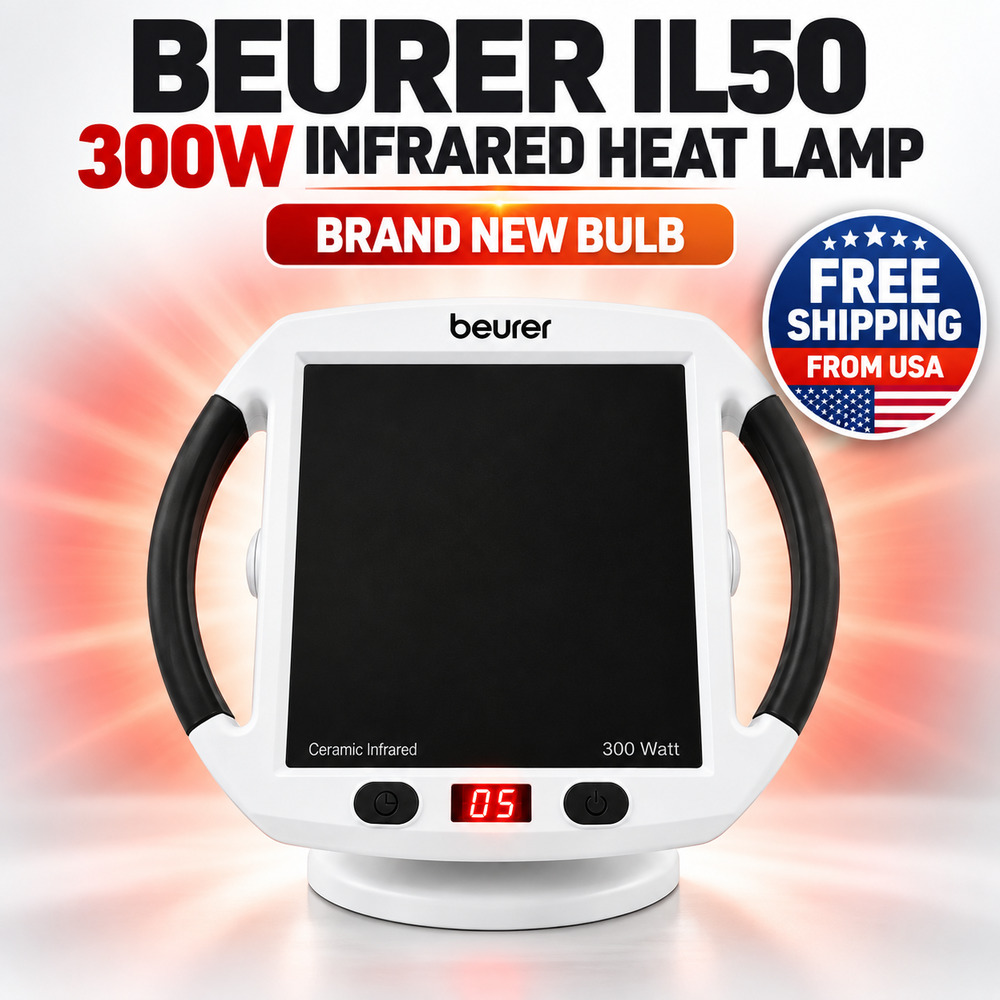 Beurer IL50 300W Infrared Heat Lamp Ceramic Infrared Therapy Lamp New Bulb